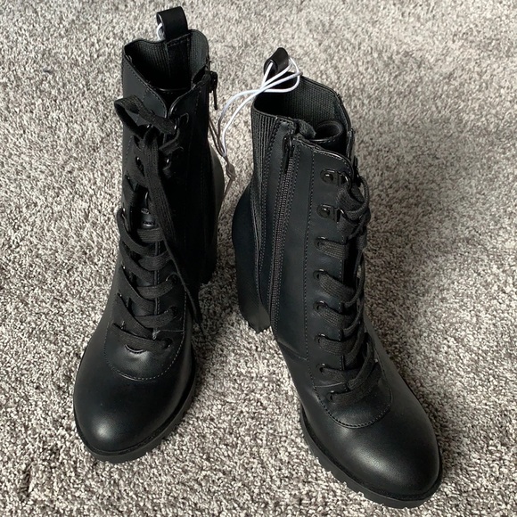 A New Day Jada Laced Up Heeled Combat 